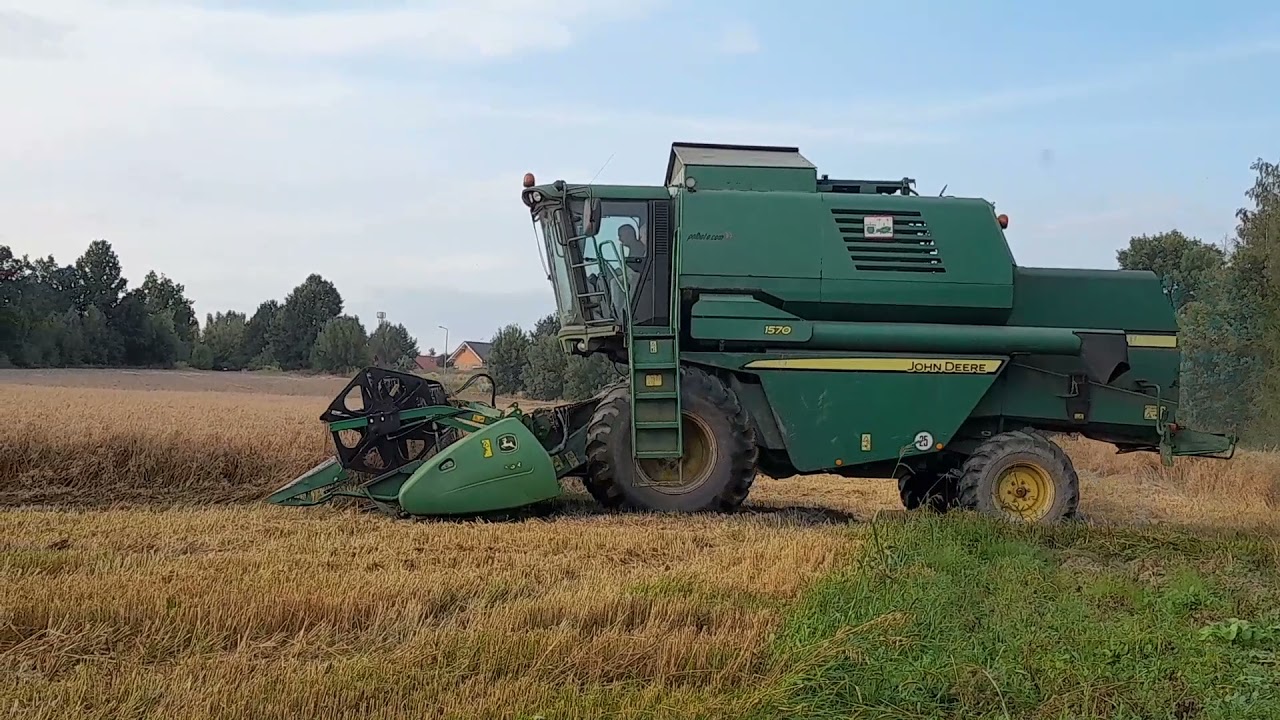 John deere 1570 mieszanka owies pszenica