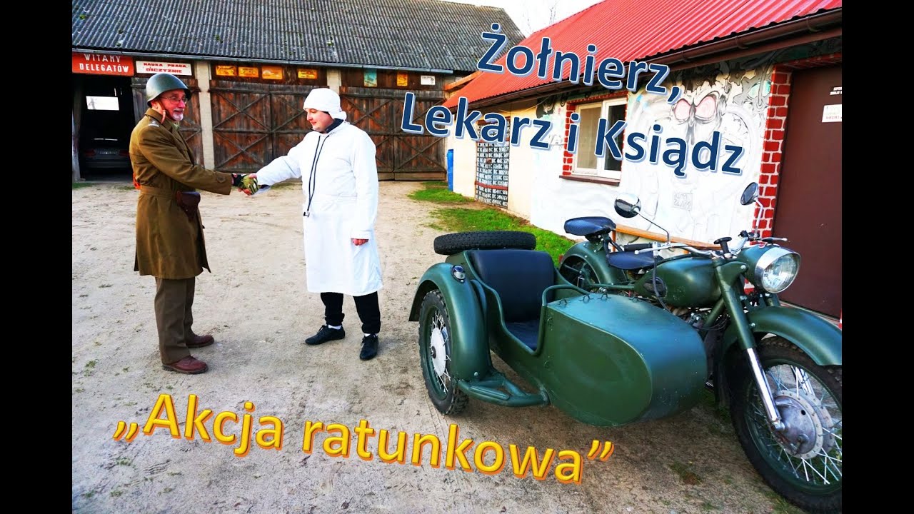 AKCJA RATUNKOWA, pacjent ledwo przeżył!!! - Żołnierz, Lekarz i Ksiądz - kabaret Enduro Kosianka