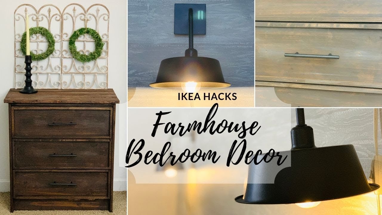 DIY IKEA HACKS|FARMHOUSE BEDROOM DECOR|FURNITURE MAKEOVER