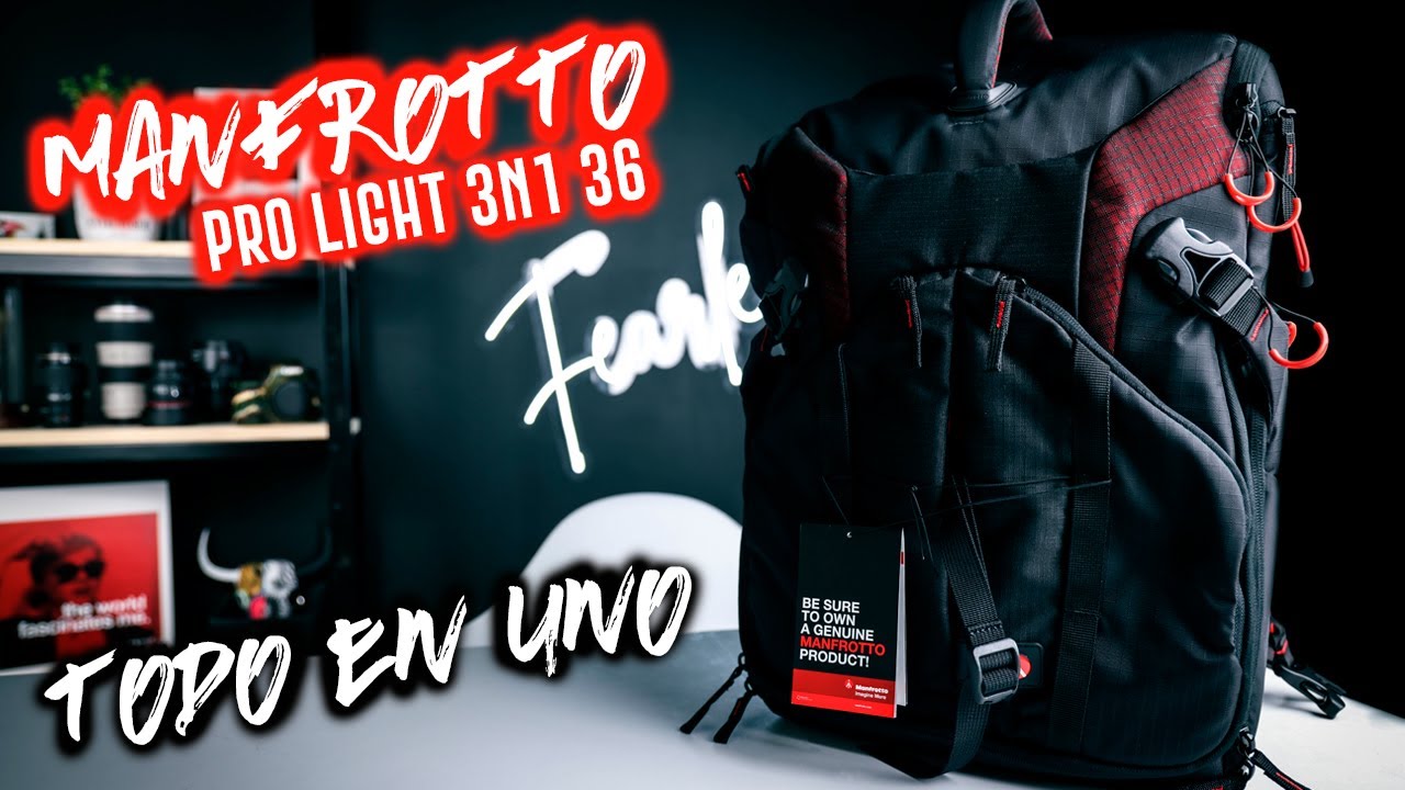 ¡Una de las mejores mochilas que he visto! Manfrotto ProLight 3N1 36