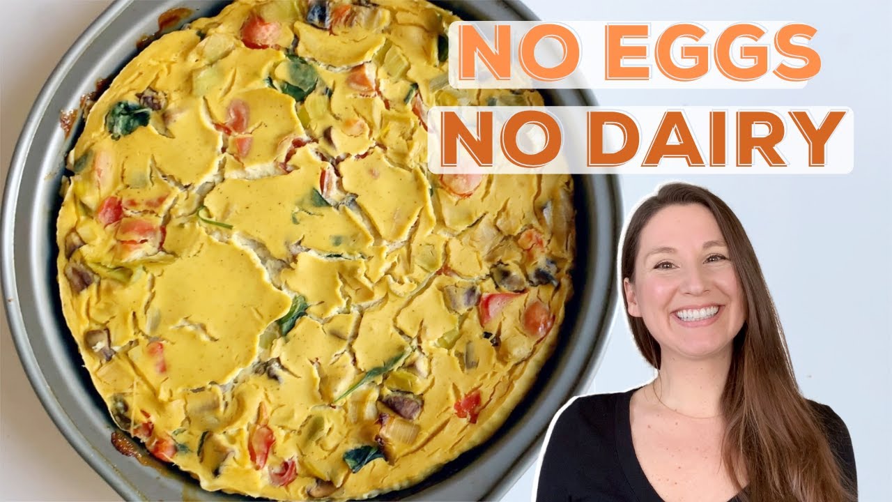 WFPB Crustless Quiche! No Eggs, No Dairy, VEGAN & GF! Healthy Whole Food Plant Based Tofu Quiche