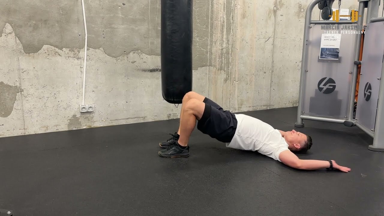 Glute Bridge + Press - Mostki biodrowe z wyciskaniem ramion nad głowę