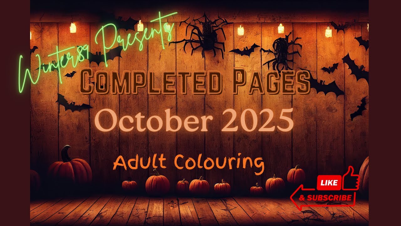 Завершённые страницы октября 2025 г. — Раскраска для взрослых #projectmythicalminis