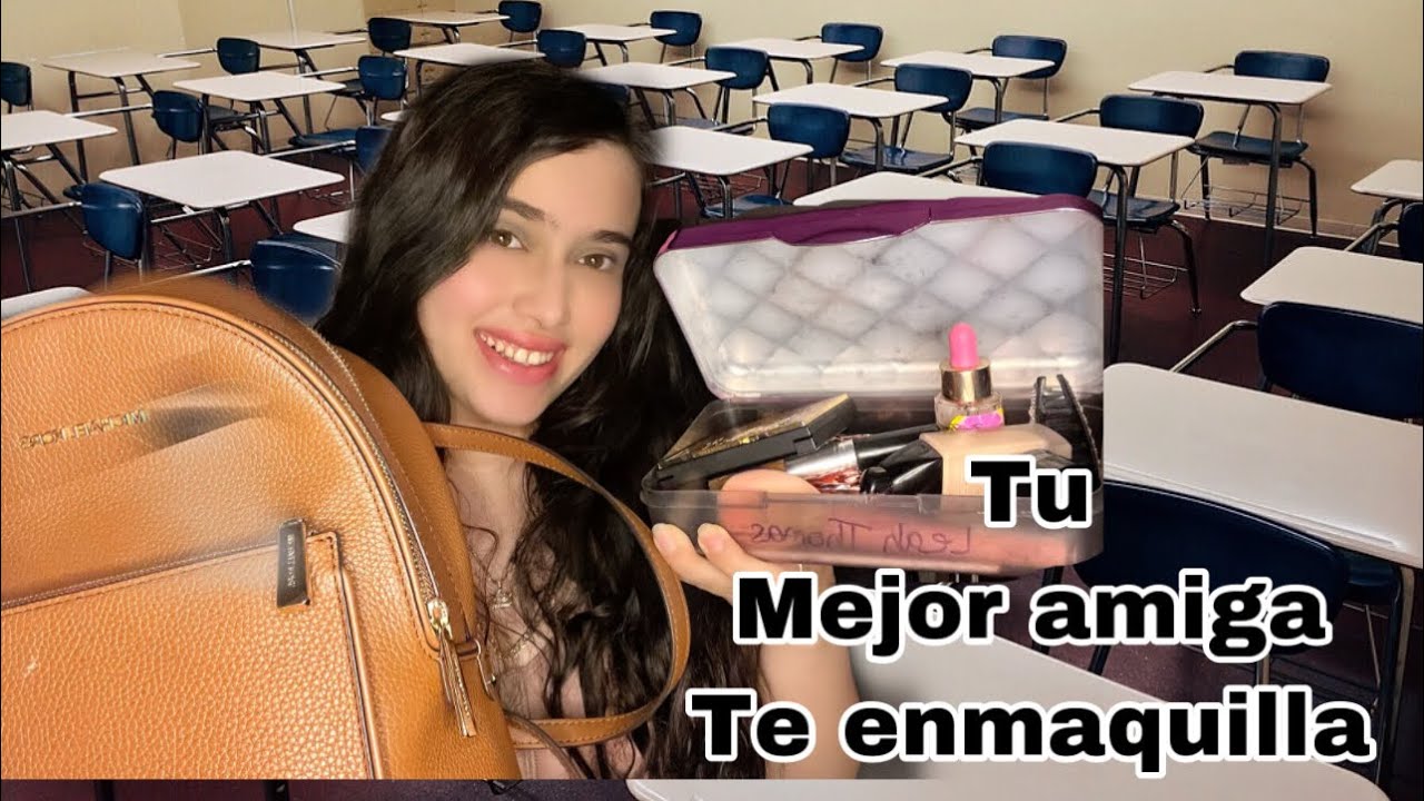 ASMR: TU MEJOR AMIGA TE ARREGLA EN LA ESCUELA  RAPIDO PARA UNA CITA /TE  EN MAQUILLA , CORTE DE PELO