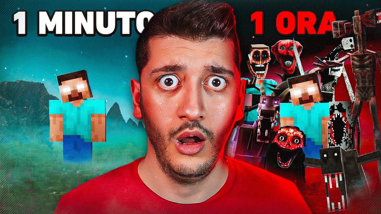 MINECRAFT HORROR MA OGNI 5 MINUTI 1 ENTITÀ in PIÙ..