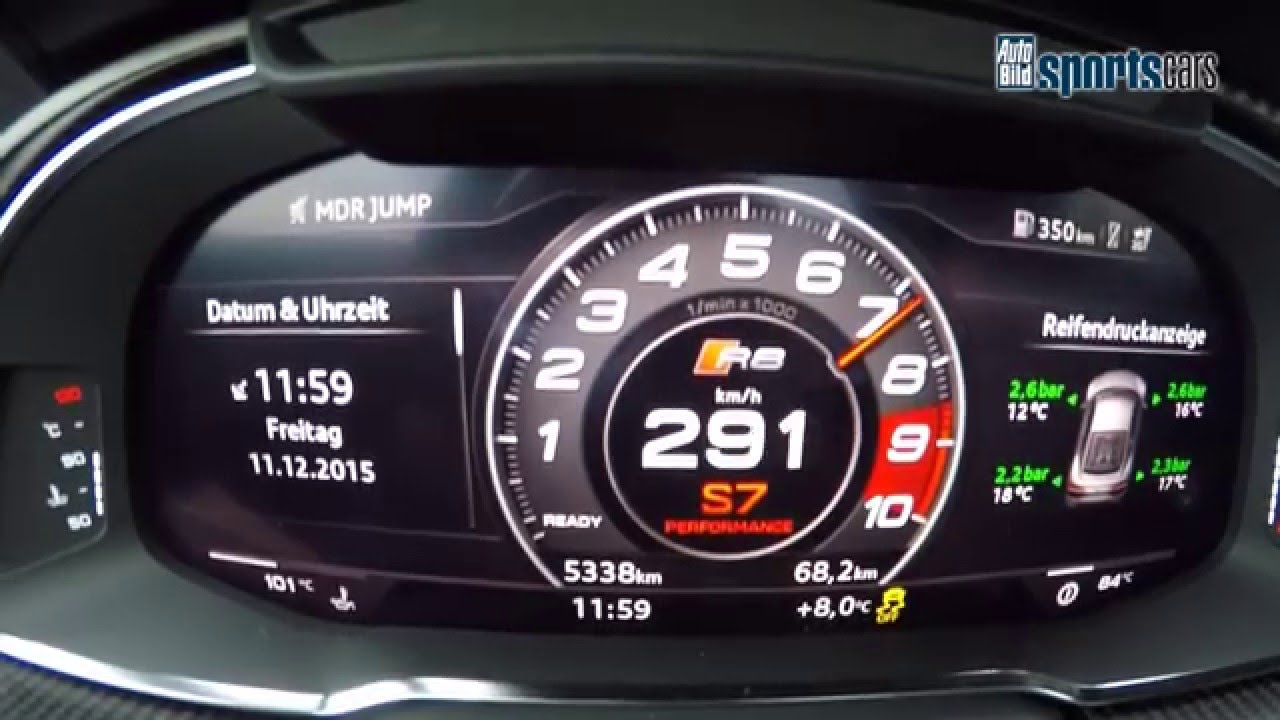 2016 Audi R8 V10 plus - 0-310 kmh Acceleration