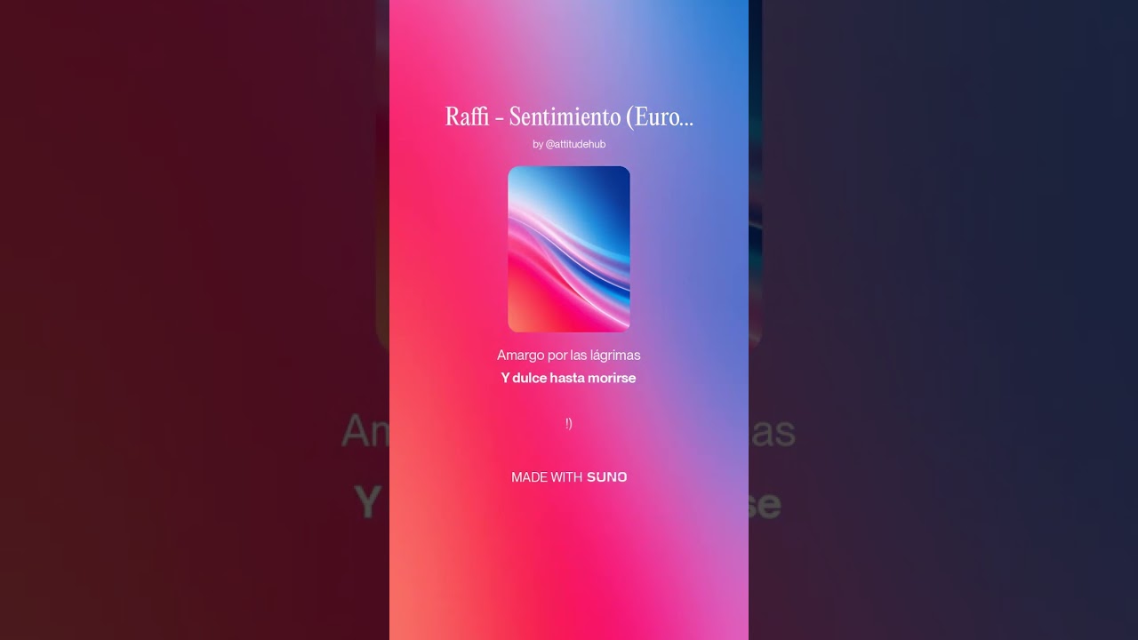 Raffi - Sentimiento | Versão exclusiva do canal Memória do Som