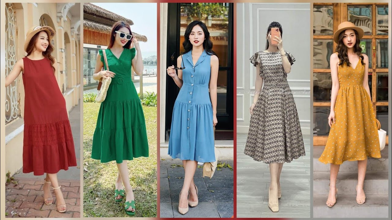 Top Trending New Designs of Frocks for Women/Casual Wear Summer dresses