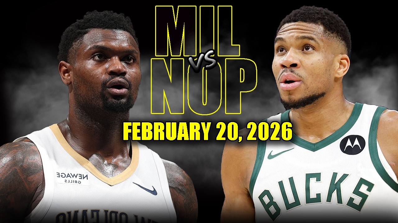 Milwaukee Bucks vs New Orleans Pelicans Full Game Highlights – February 20, 2026 | NBA Season