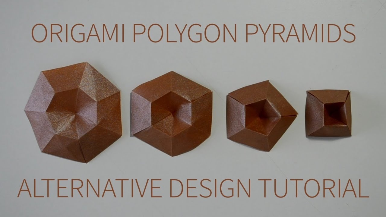Alternative Polygon Pyramids - Origami Tutorial