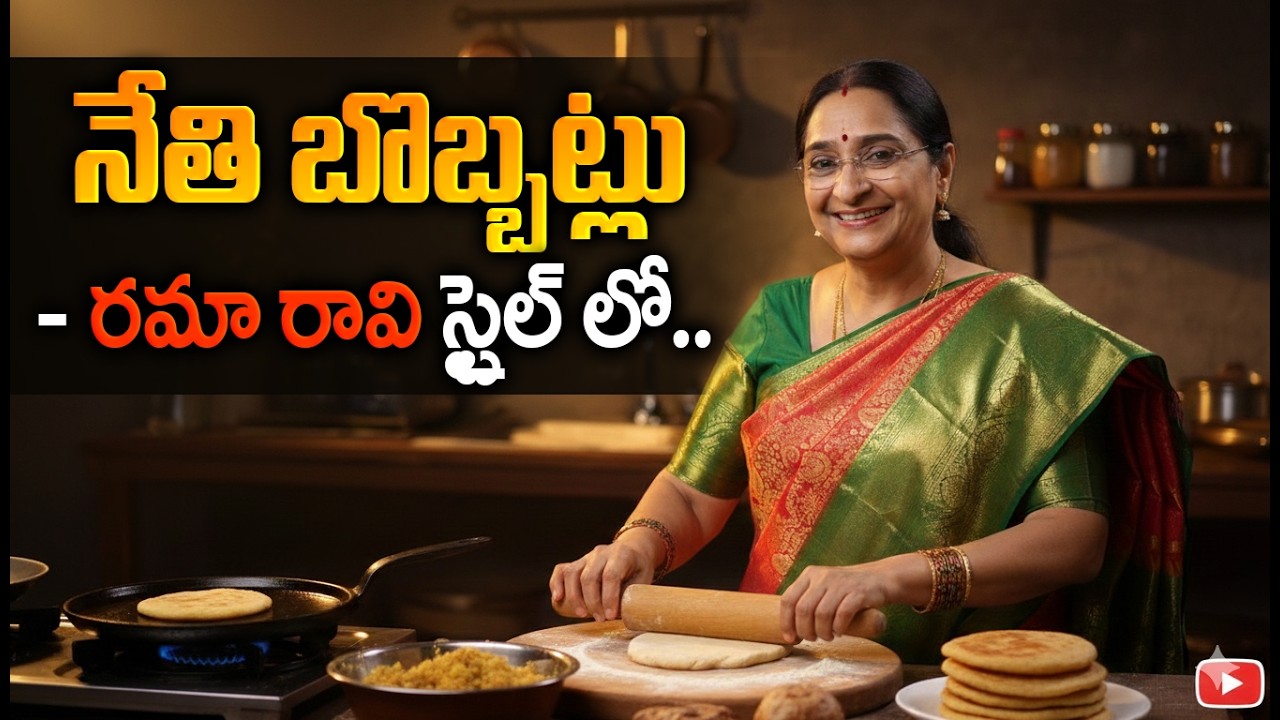 నోరూరించే నేతి బొబ్బట్లు 😋 | Ramaa Raavi - Nethi Bobbatlu | Ramaa Raavi Cooking Videos