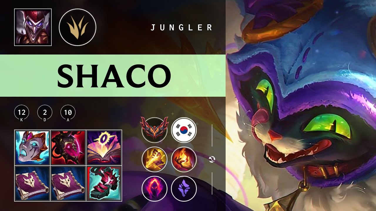 Shaco Jungle vs Hecarim - KR Grandmaster Patch 25.22
