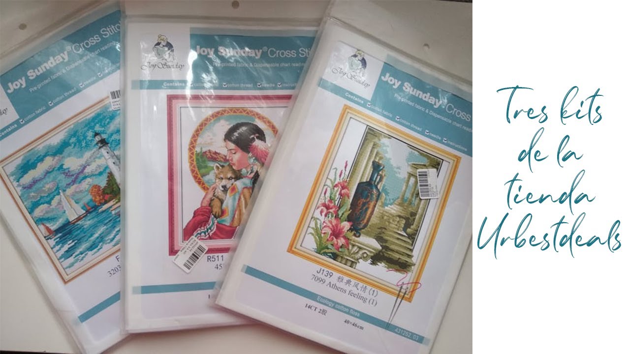 Kits de tela impresa con diferente nivel de dificutad de la tienda Urbestdeals