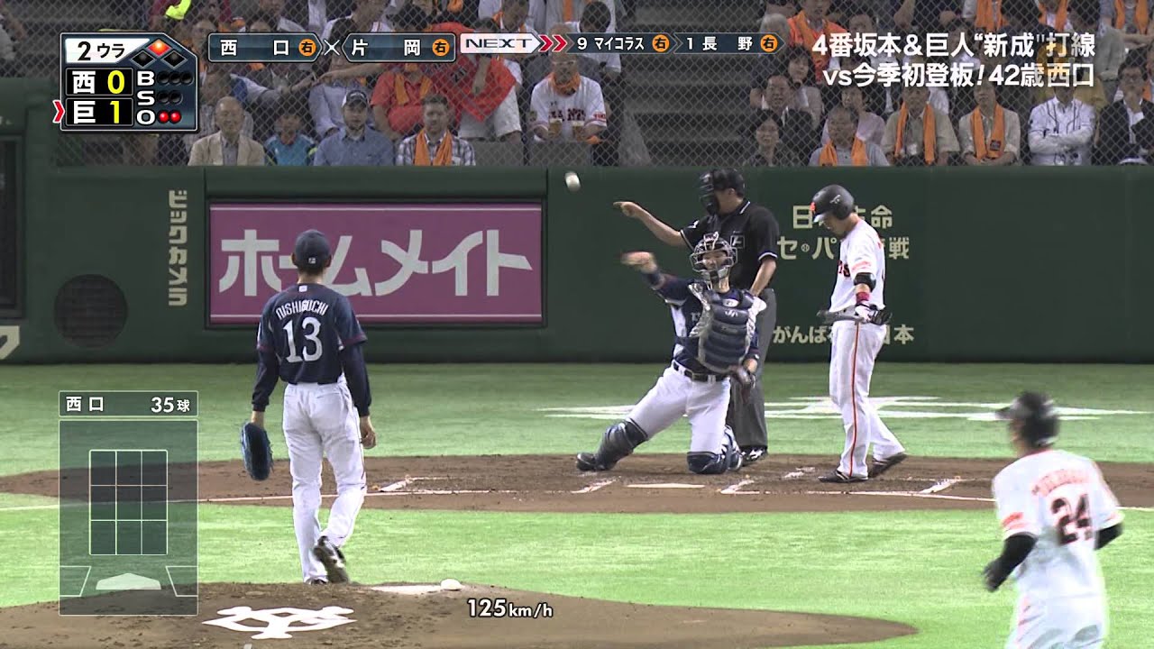 西口文也2015年初登板　いいとこどり