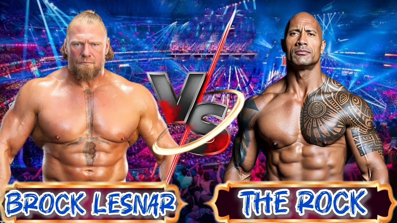 wwe 2k25-Brock lesnar VS The Rock full Match | WWE 2k25 Gameplay |