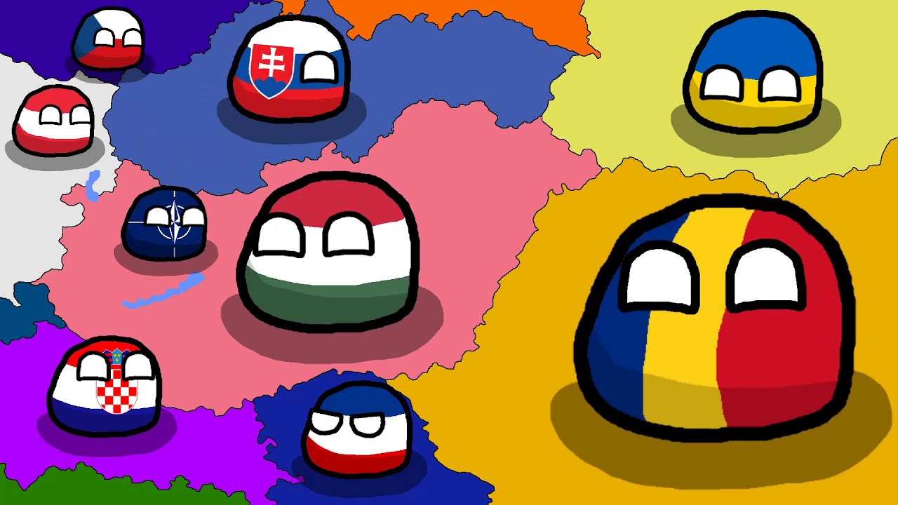 History of Hungary (1900-2021) Countryballs