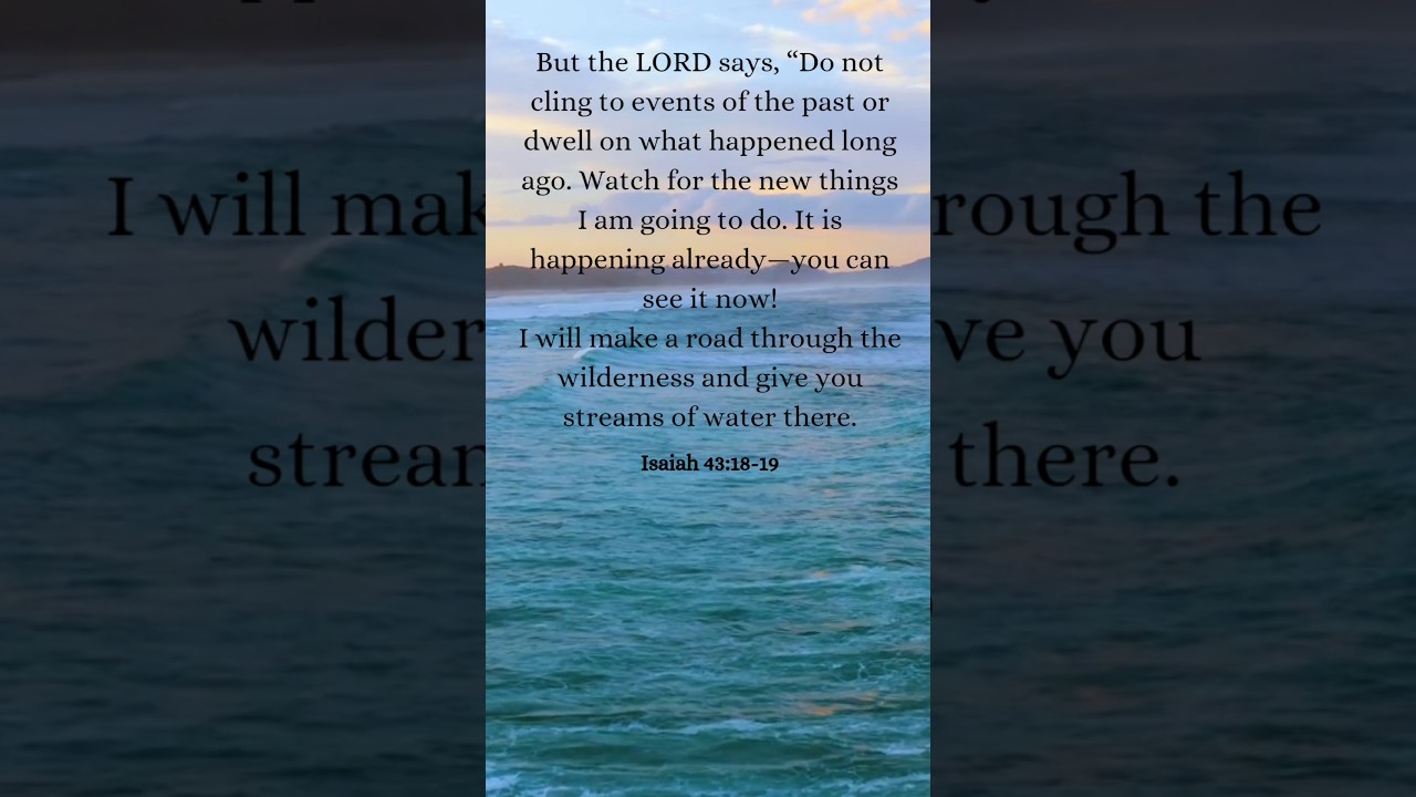 Isaiah 43:18-19🌊 #amen #bible #holyword #jesus #jesuschrist #trendingshorts #verseoftheday #shorts