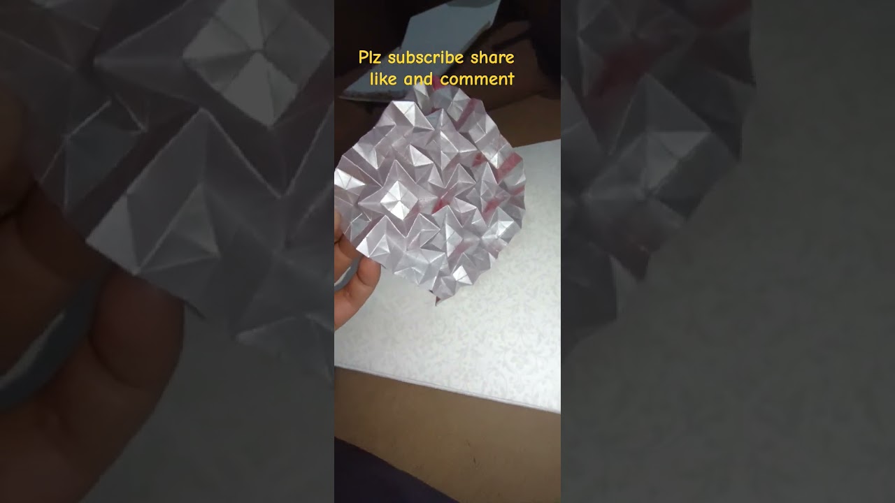 Red Hilula Origami Tessellation Showcase &ndash; Geometric Paper Art #art #paperart #viralvideo