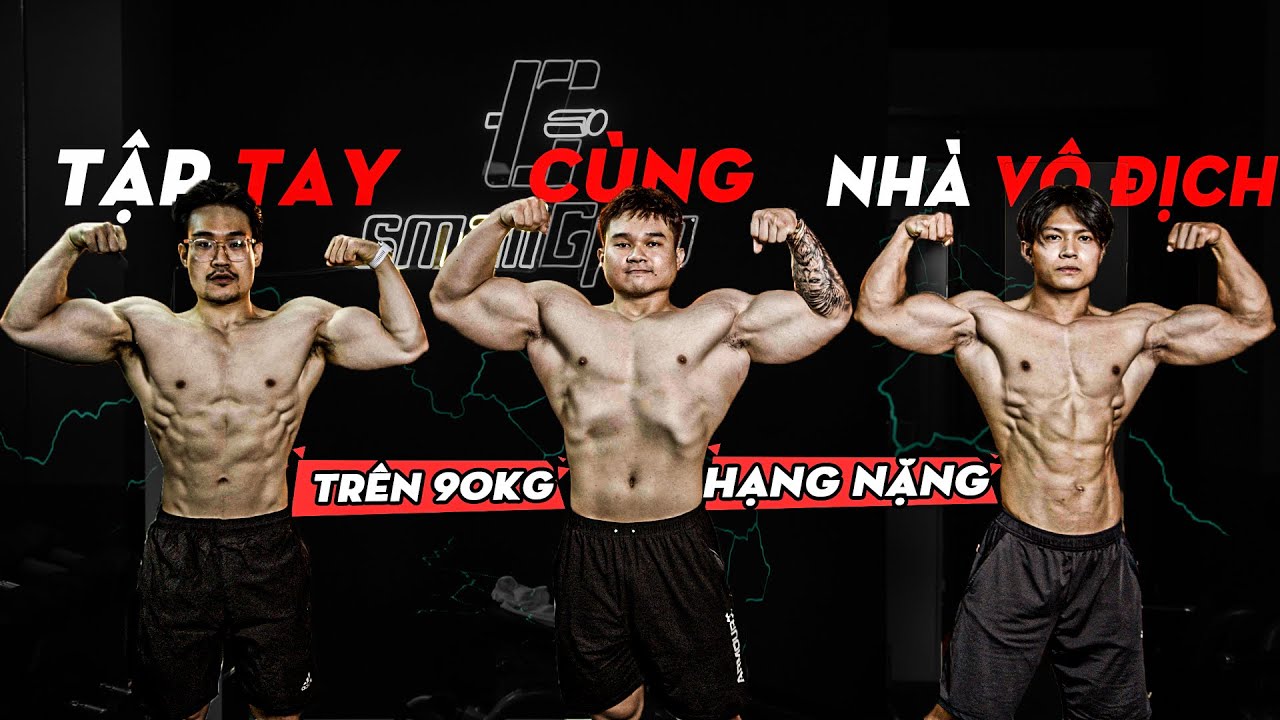 Tập FULL Tay với VĐV thể hình hạng Nặng @AnhTuấnFitness buổi 4 | Phase 4 - Ngày 81/100 | SmallGym