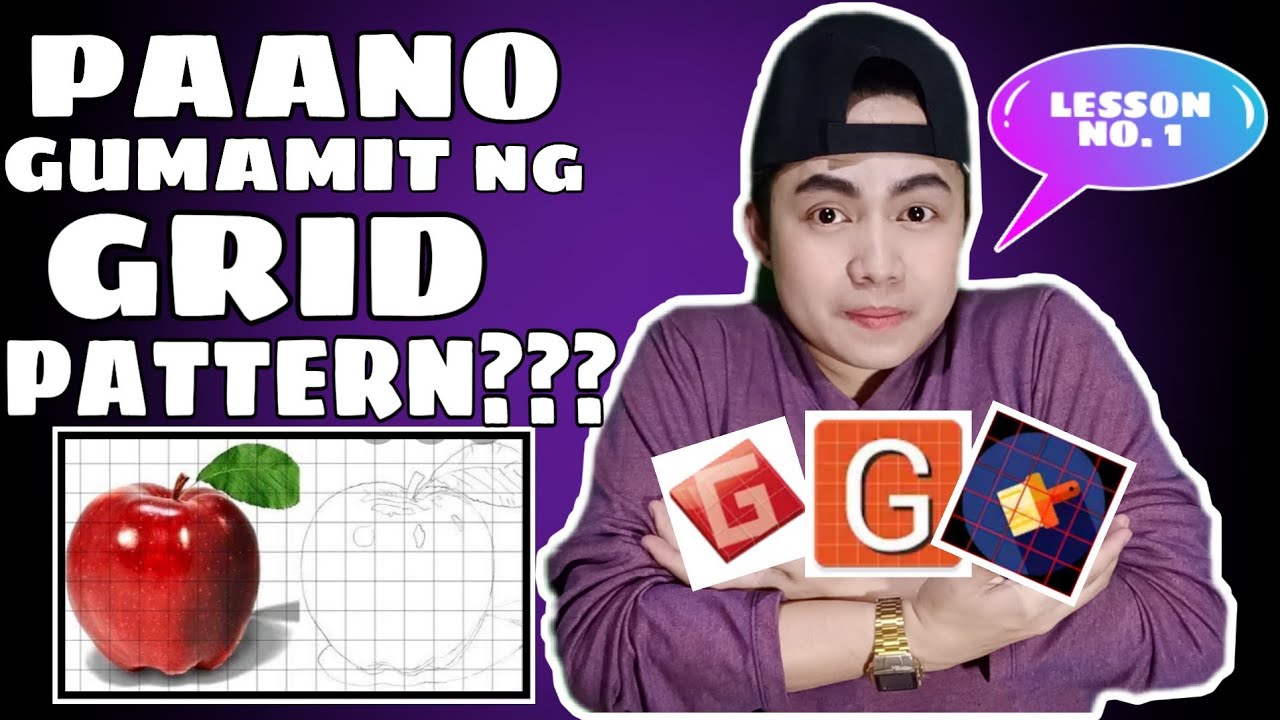 HOW TO USE GRID METHOD ON DRAWING | PAANO GUMAMIT NG GRID DRAWING APPS | By:Gary Bonguit