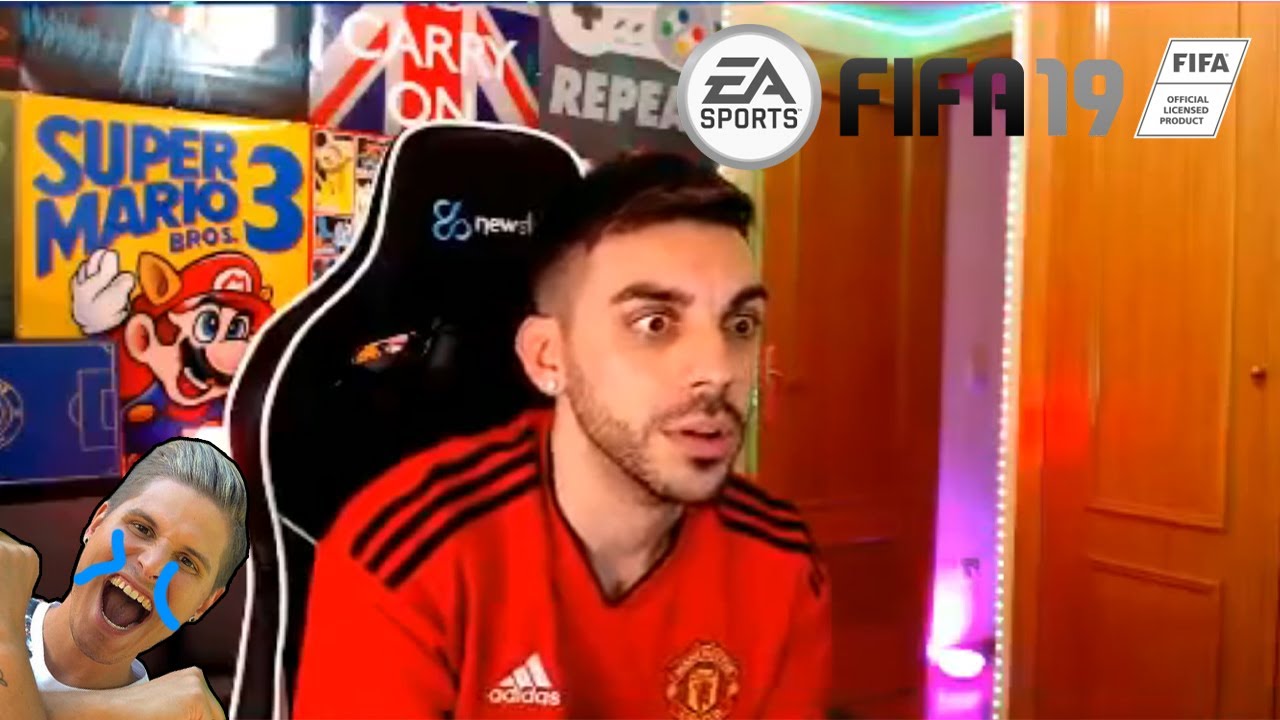 DjMaRiiO JUEGA AL FIFA MIENTRAS CACHO LLORA DE FONDO😂 | FIFA 19