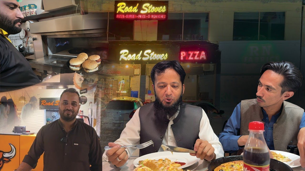 Road Stove Cafe Samungali Road Quetta specialize  in pizza, burger, sandwiches and many more