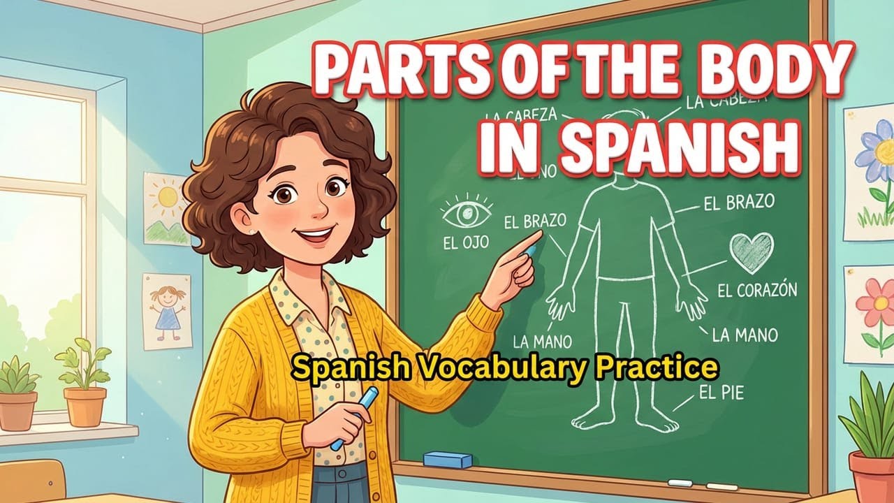 Learn BODY PARTS in Spanish - Basic Vocabulary for Beginners