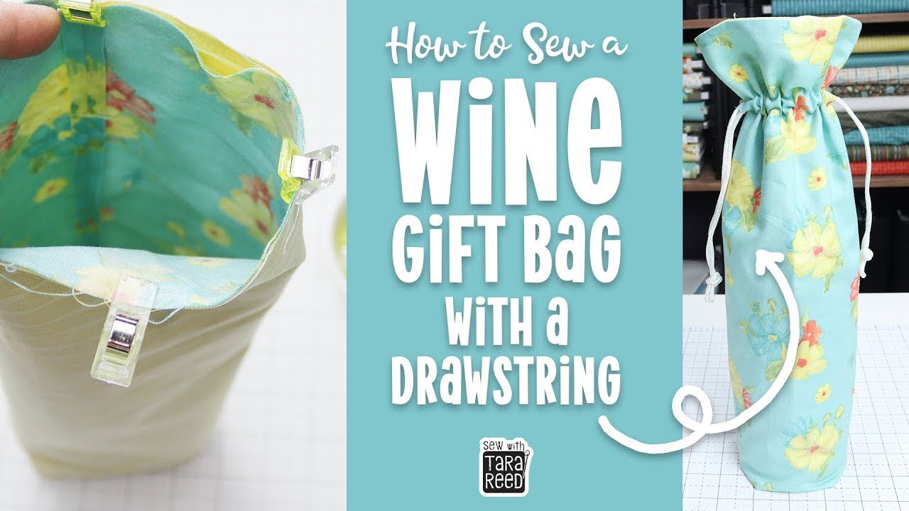 🍷 How to Sew a Wine Gift Bag with a Drawstring