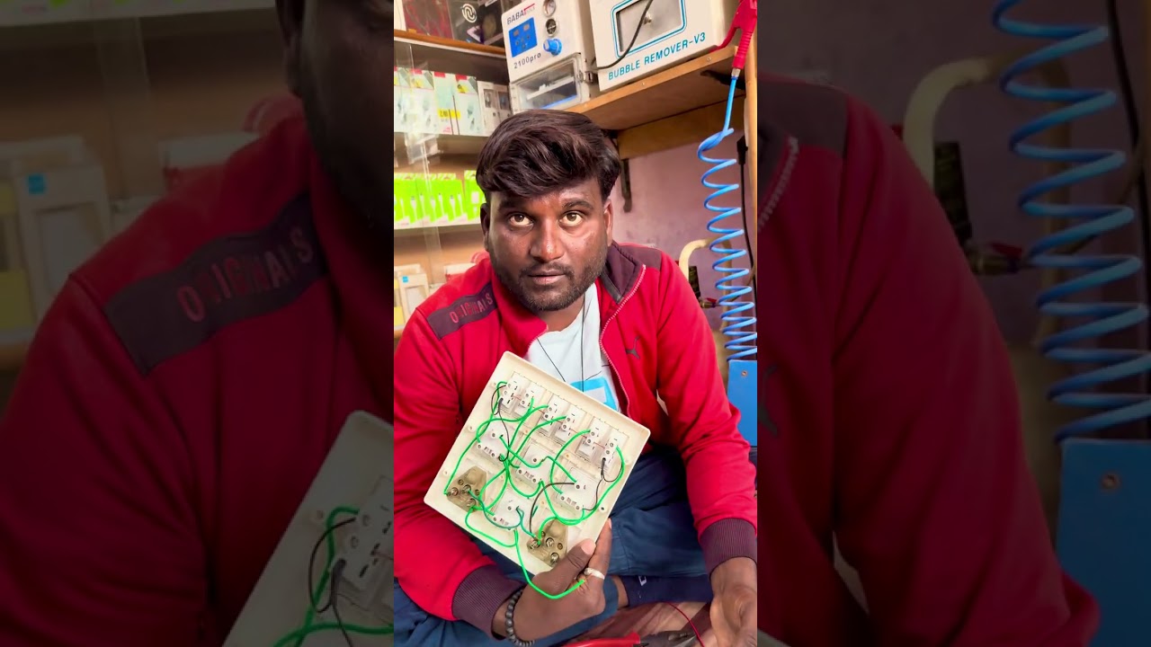 घरातील6 पिन 6बटन वाला बोर्ड⚡#electrical#electrcity#electrician#mahavitaran #maharashtra 