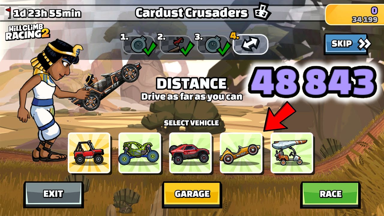 Hill Climb Racing 2 - 48843 points in CARDUST CRUSADERS Team Event