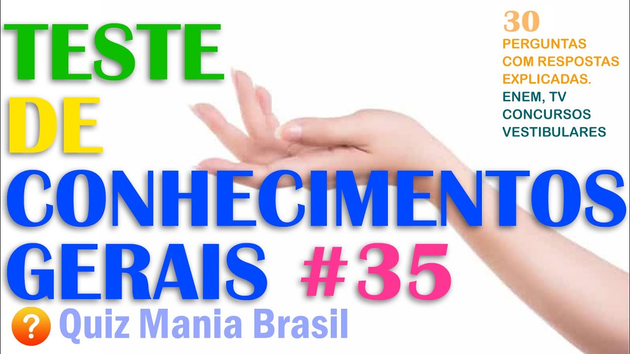 🔴 Quiz Conhecimentos Gerais 35 | Curiosidades sempre com perguntas muito legais | Quiz Mania Brasil