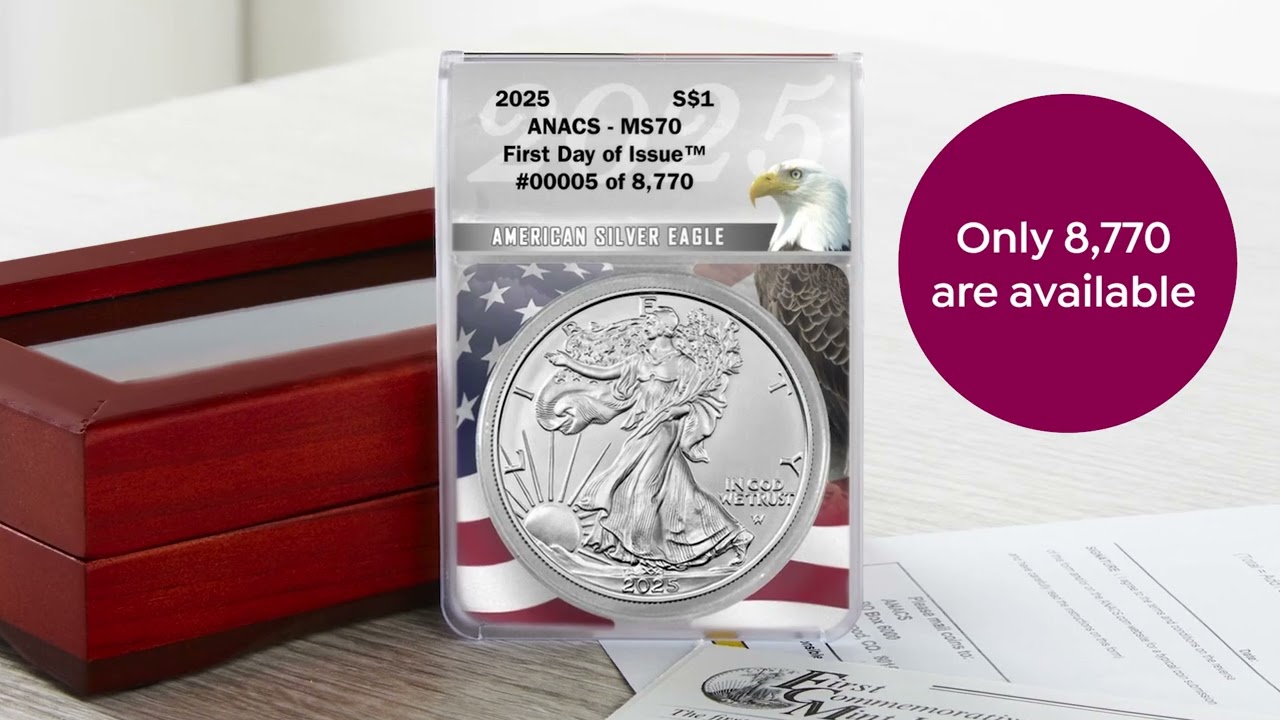 2025 MS70 ANACS FDOI LE 8,770 Silver Eagle and Grading C...