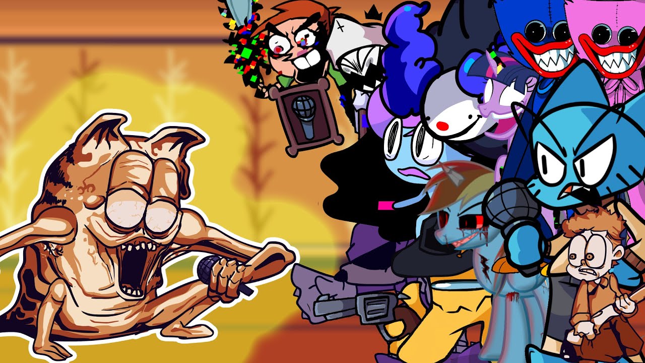 FNF Hi Jon(VS Gorefield) But Different Characters Sing It🎵Everyone FNF' Vs Gorefield [FULL WEEK]