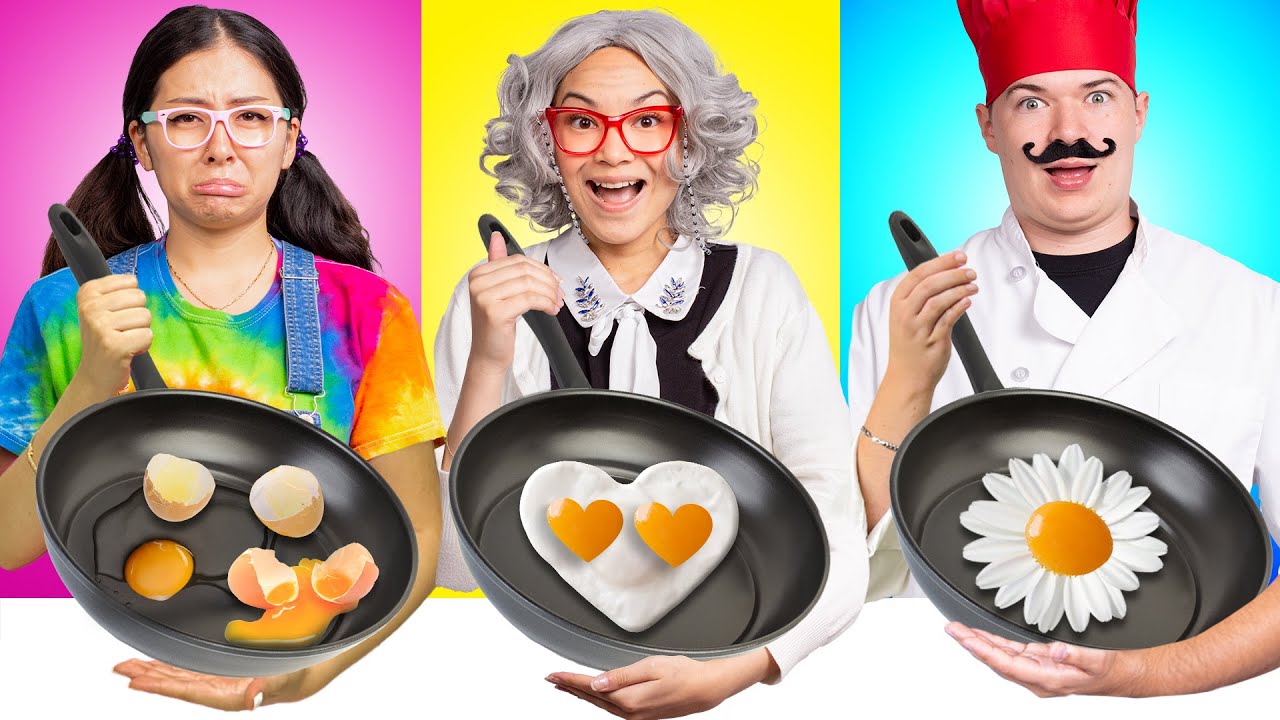 ME VS GRANDMA COOKING CHALLENGE | FUNNY & CRAZY FOOD BATTLE BY CRAFTY HACKS PLUS