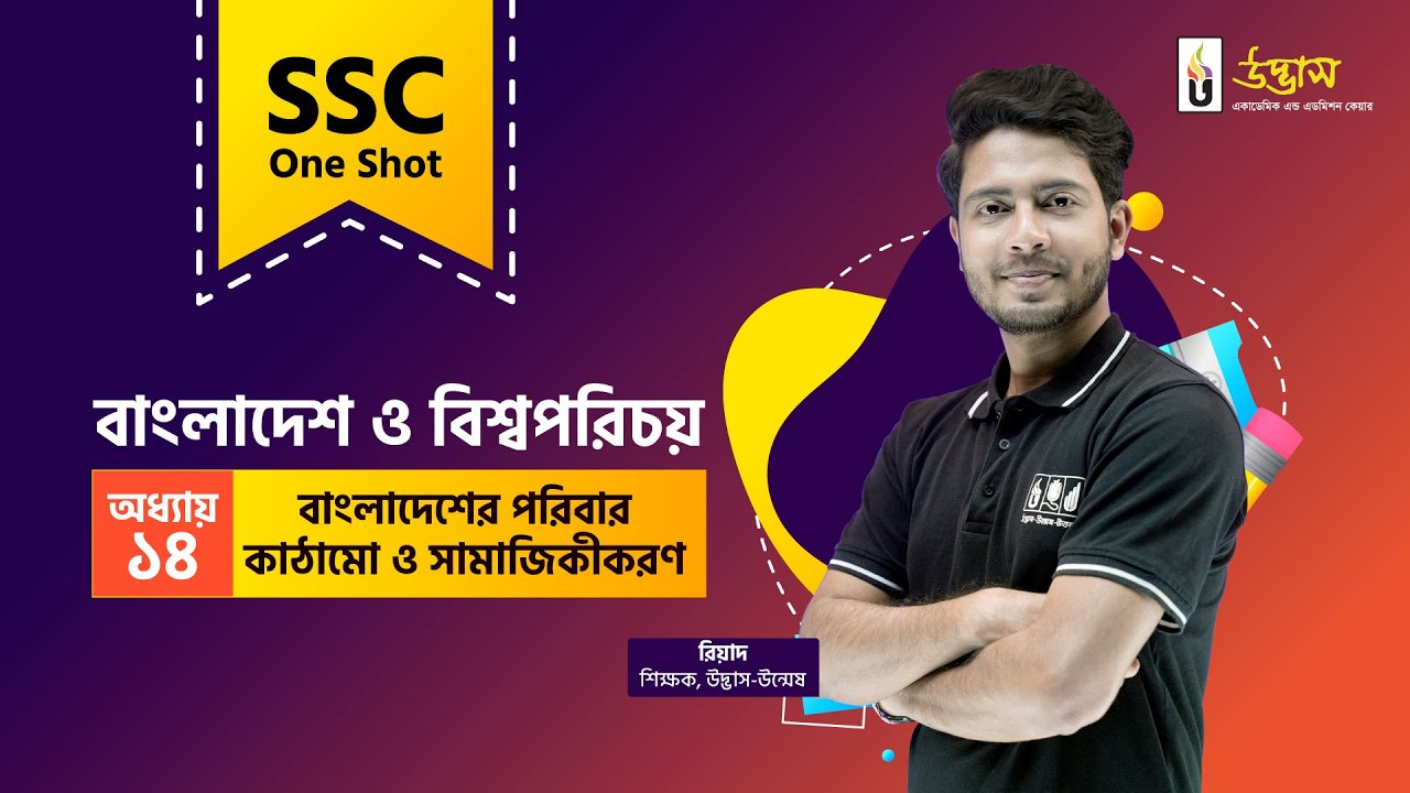 SSC One Shot | BGS | বাংলাদেশ ও বিশ্বপরিচয় | বাংলাদেশের পরিবার কাঠামো ও সামাজিকীকরণ | Udvash