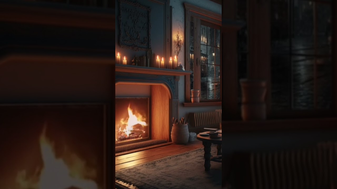 🌧️ POV: It’s Raining Outside & the Fireplace is On