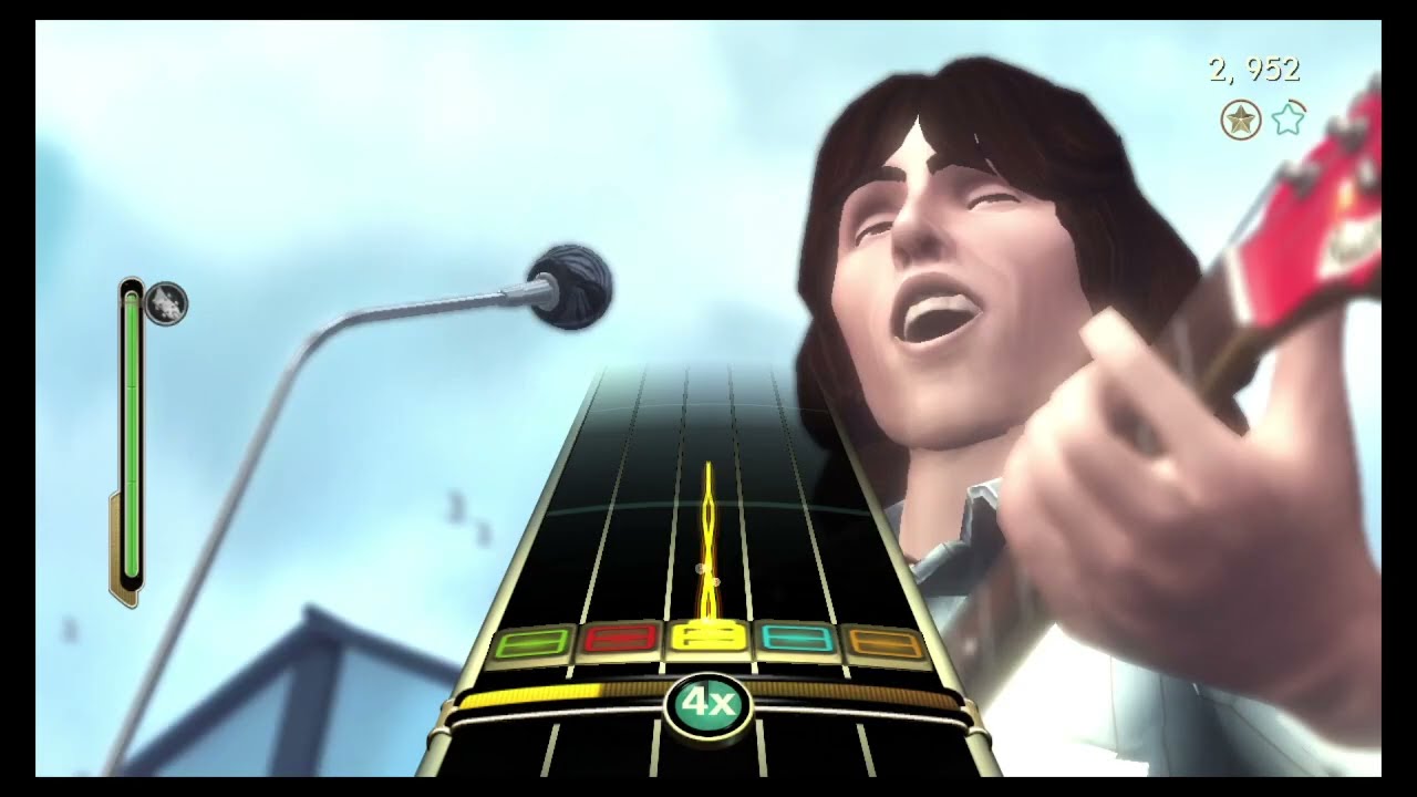 The Beatles Rock Band All You Need is Love Rooftop Bass FC Gold Star