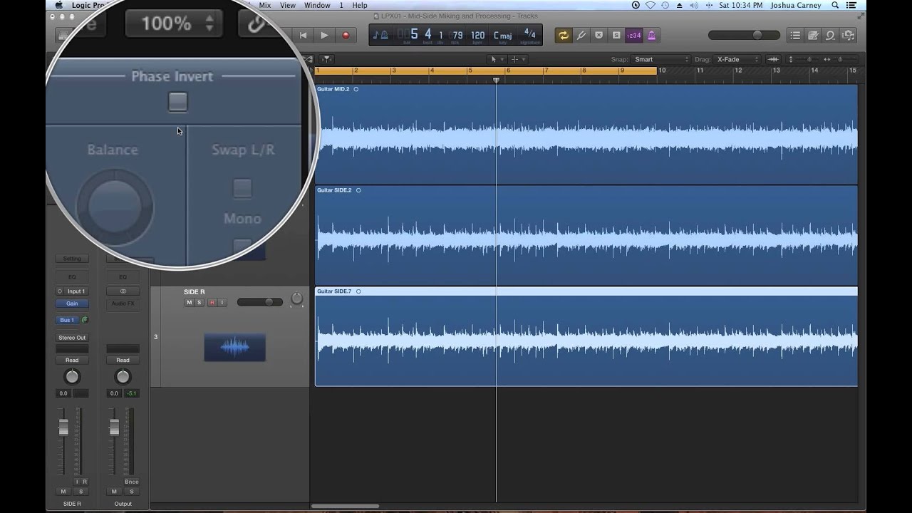 Logic Pro X - Mid-Side Stereo Miking and Processing