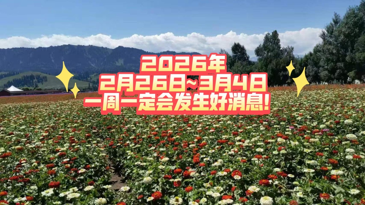 2026年2月26日~3月4日一周一定会发生好消息！（不限时空   不限关系）