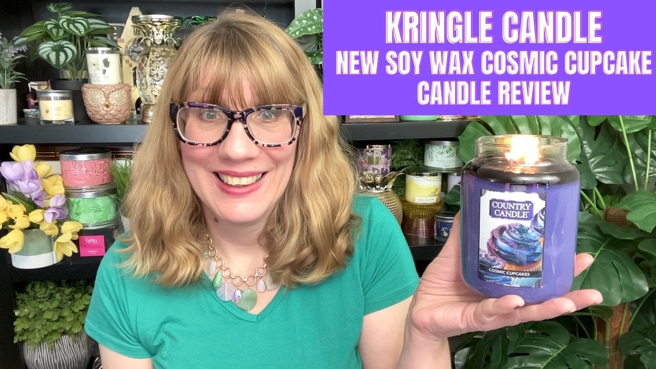 KRINGLE CANDLE New Soy Wax Cosmic Cupcake Candle Review