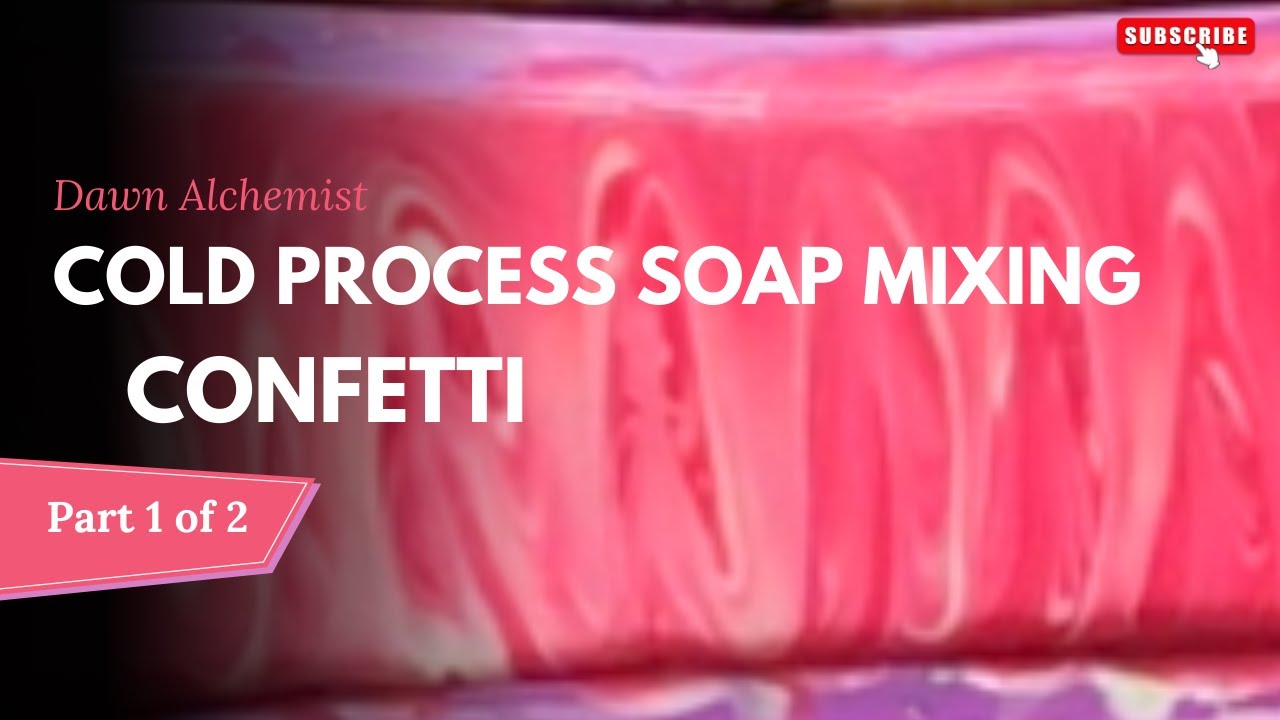 Cold Process Soap Mixing- Confetti Part 1 of 2