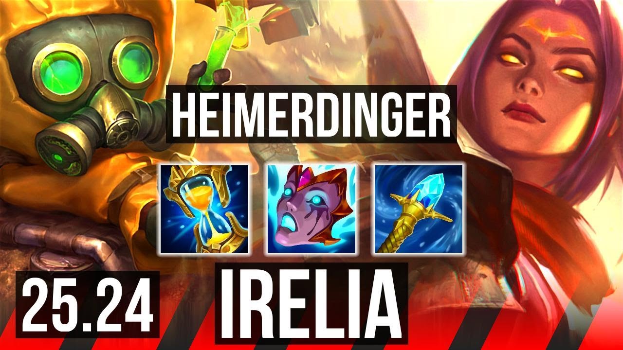HEIMERDINGER vs IRELIA (TOP) | Good KDA: 16/2/12, 51K damage | KR Diamond | 25.24