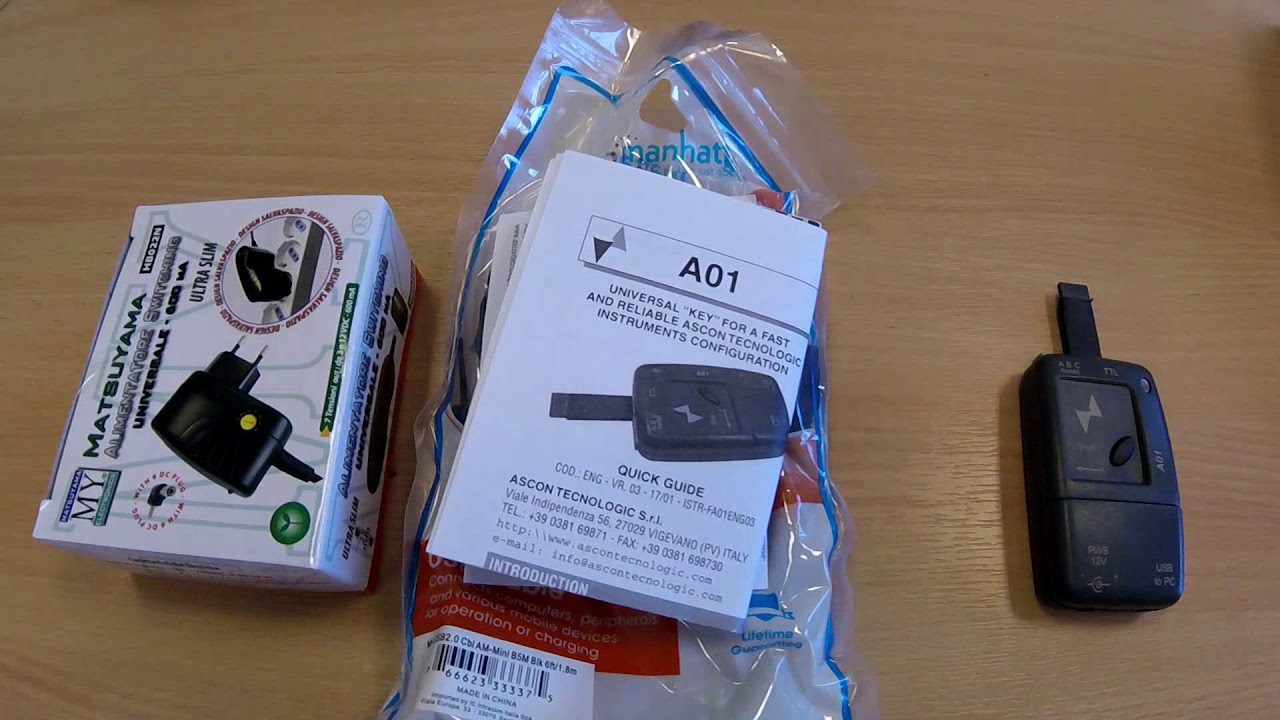 Introduction to the Ascon Tecnologic A01 programming key