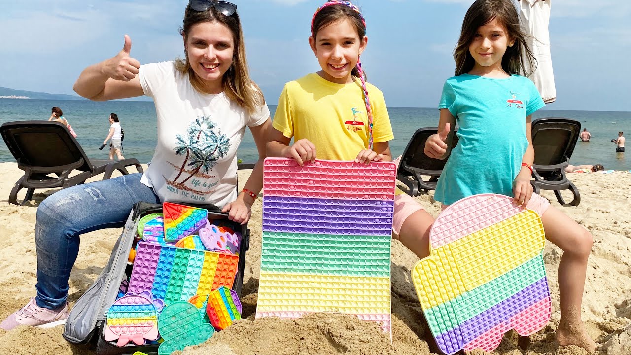 💥 POP IT CHALLENGE 🥳 GĂSEȘTE COMOARA din NISIP