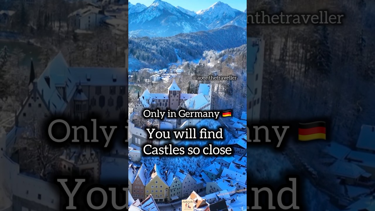 Only in Germany 🇩🇪 you will find 3 beautiful Castles Next to each other #f&uuml;ssen