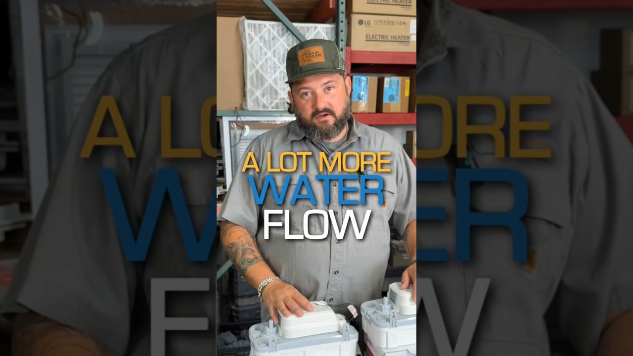 ⚡️ Standard condensate pumps work perfectly for most mini split systems. #HVACPro #CondensatePump