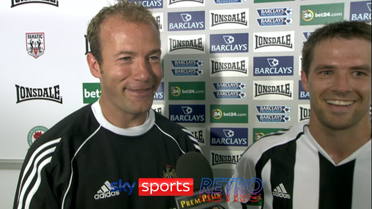 Michael Owen after scoring his first Newcastle goal