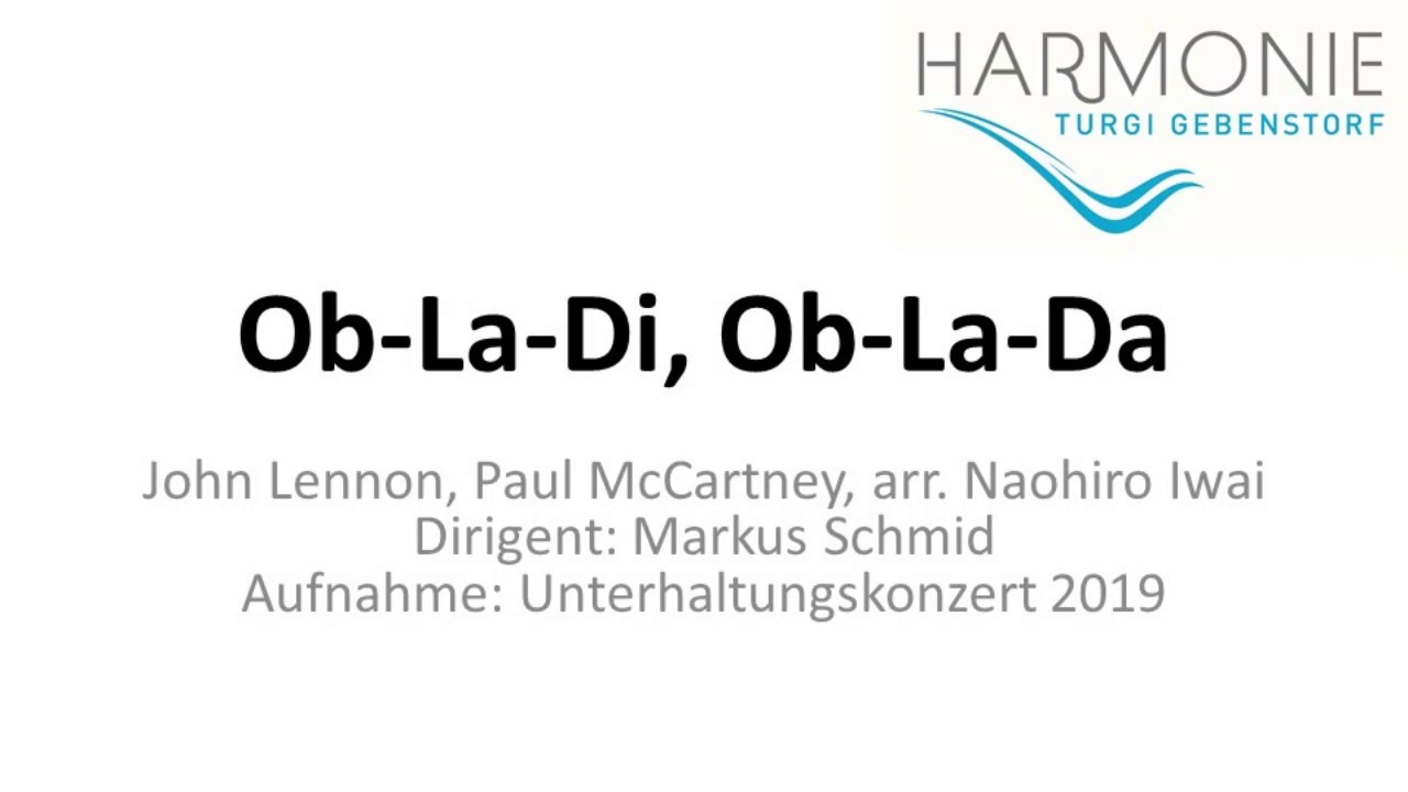 Ob-La-Di, Ob-La-Da, John Lennon, Paul McCartney, arr. Naohiro Iwai