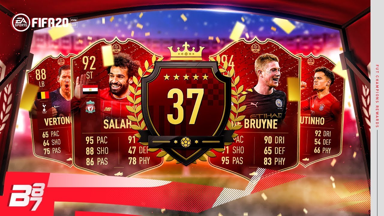 37TH IN THE WORLD! TOP 100 FUT CHAMPIONS REWARDS! | FIFA 20 ULTIMATE TEAM