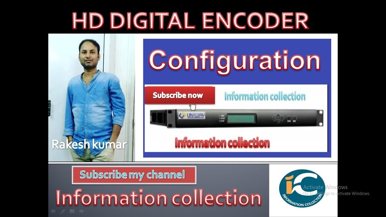 DIGITAL HEADEND HD ENCODER CONFIGURATION PART 2.  By information collection